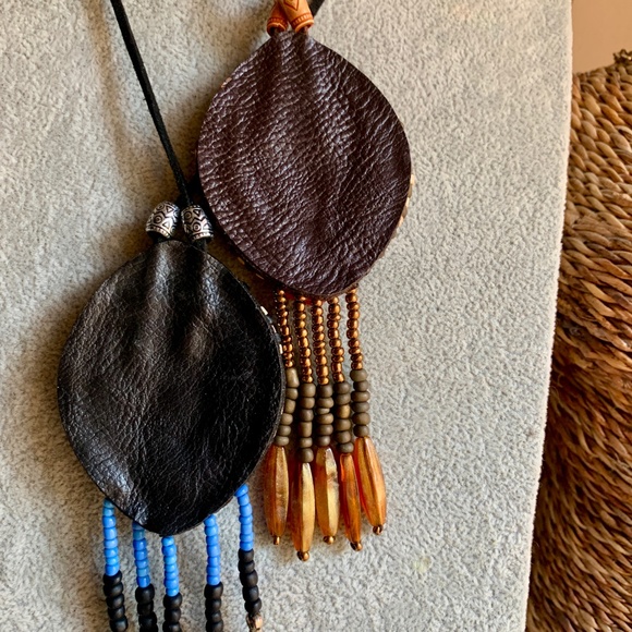 Handmade Colorful Boho Long Bead Dangle Necklaces - Picture 3 of 8